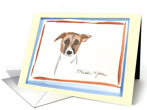 Miss You Puppy card (806905)