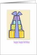 birthday boxes card