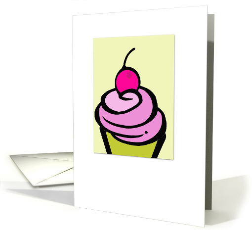 birthday cupcake card (808265)