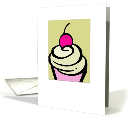 birthday cupcake card (808269)