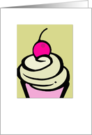birthday cupcake card