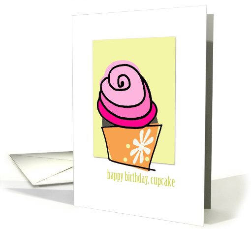 happy birthday, cupcake card (808338)