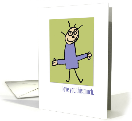 i love you this much card (808369)