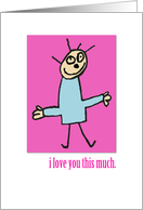 i love you this much card
