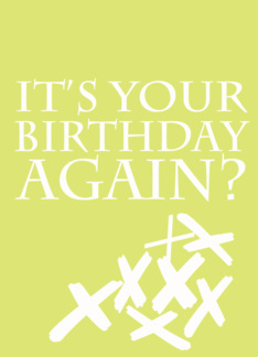 it's your birthday...