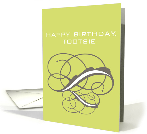 happy birthday tootsie card (810005)