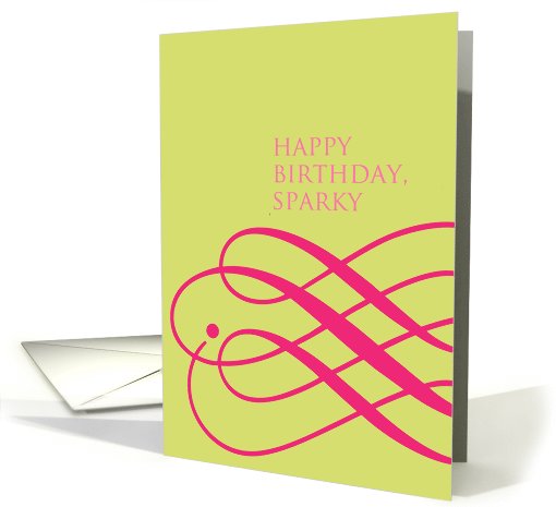 happy birthday, sparky card (810008)