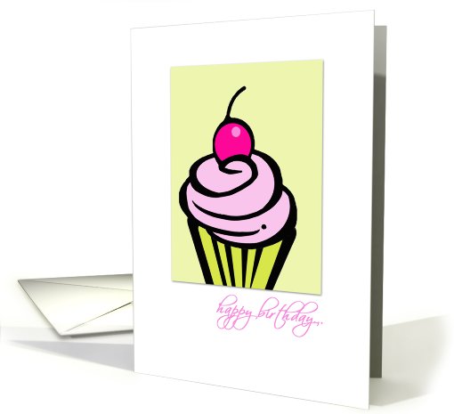 birthday cupcake card (816812)