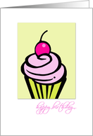 birthday cupcake card