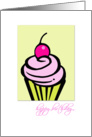 birthday cupcake card