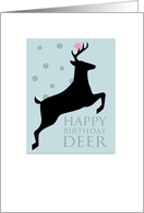 happy birthday deer card