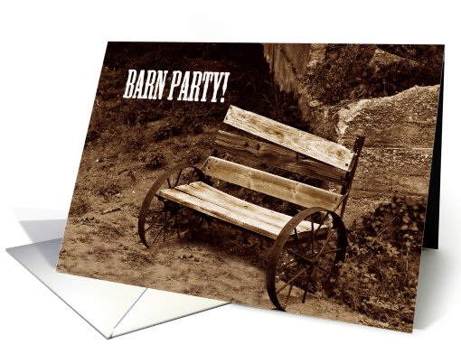 Barn Party Invitation card (809388)