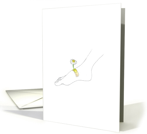 we love you, foot. heal quickly. card (1207762)