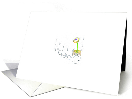 we love you, toe. heal quickly. card (1242856)
