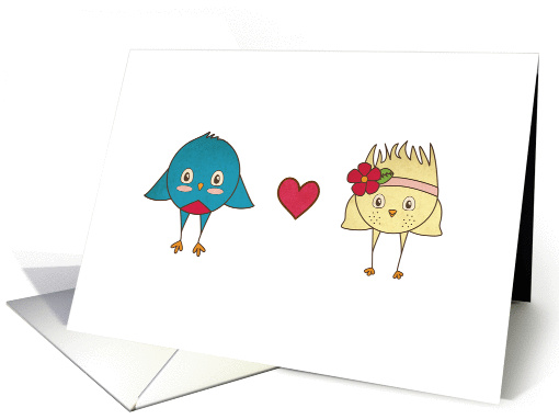 Lovebirds card (816236)