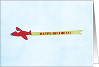 Happy Birthday Airplane card