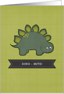 Stegosaurus Dino Mite! card