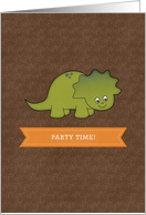 Triceratops Dinosaur Invitation card