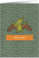 Pterodactyl Dinosaur Invitation card