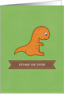 Brontosaurus Dinosaur Invitation card