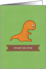 Brontosaurus Dinosaur Invitation card