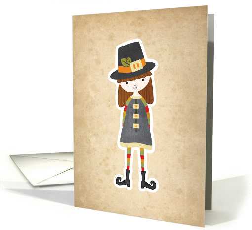 Happy Thanksgiving Girl card (879613)
