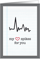 my heart spikes for...