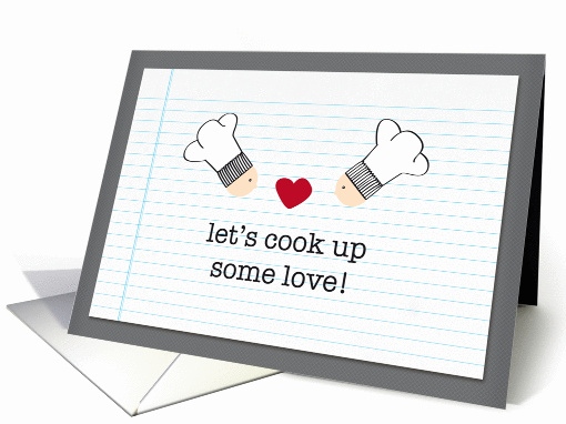 let's cook up some love! valentine card (898677)