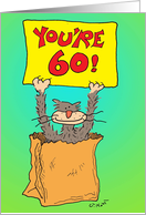 Out Of the Bag-60th Birthday card