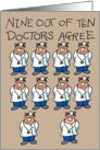 Get Well, Nine Out Of Ten Doctors card