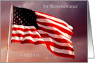 Patriot’s Day-American Flag, 9-11-2001 card