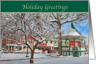 Holiday Greetings-Snow Scene card