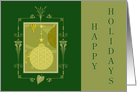 Happy Holidays-Ornament card
