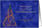 Holiday Tree-Joy and Peace card