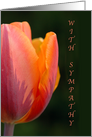 Sympathy-Pink Tulip card