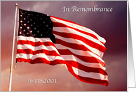 Patriot’s Day-American Flag, 9-11-2001 card