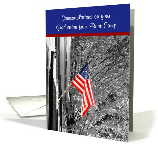 American Flag-boot camp card (846919)