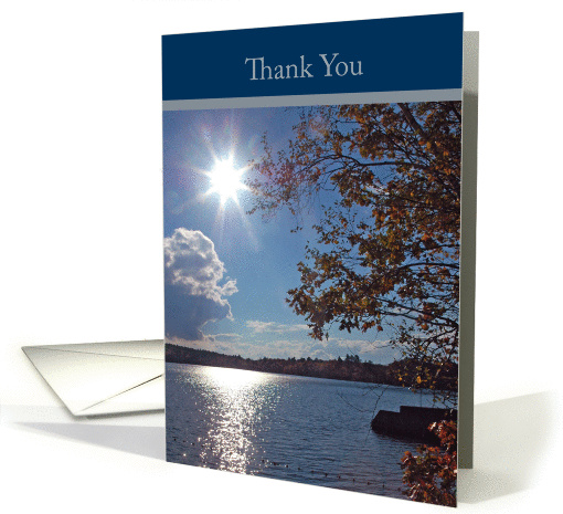 Thank You-Autumn Lake card (852576)