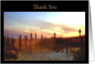 Thank You-Dunes on beach card