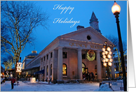 Happy Holidays-winter scene card