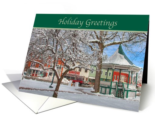Holiday Greetings-Snow Scene card (871836)