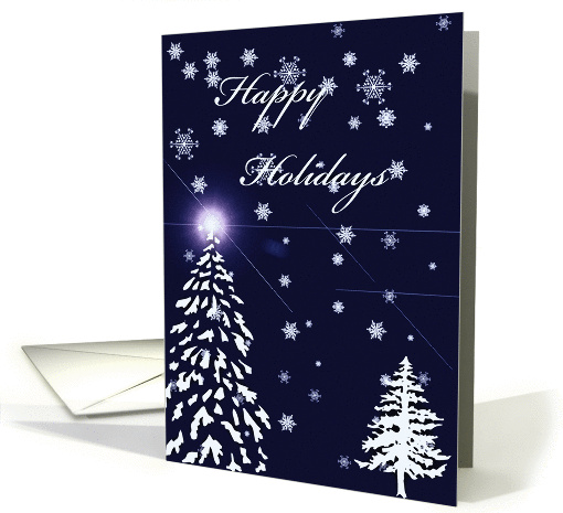 Happy Holidays-Pine trees card (883303)