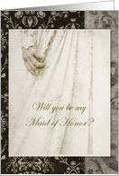 Maid of Honor-antique vintage invitation card