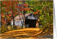 Autumn-Covered Bridge card