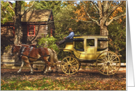 Autumn-Horse and Carriage card