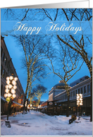 Happy Holidays-Boston Winter card