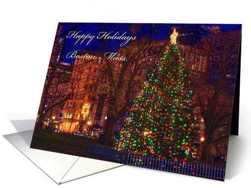 Boston Tree-Holiday card (967233)