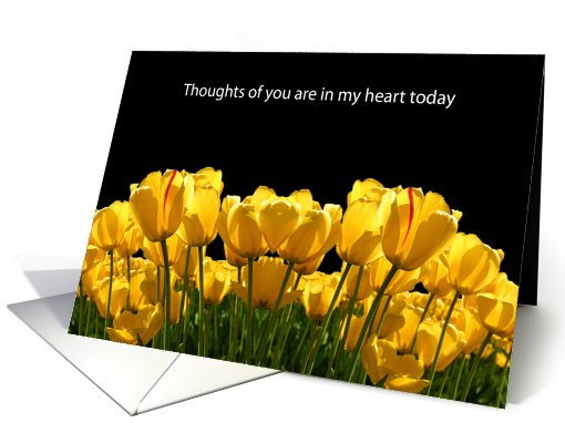 Yellow Tulips card (815510)