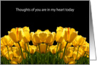Yellow Tulips card