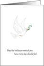 Holiday Peace card